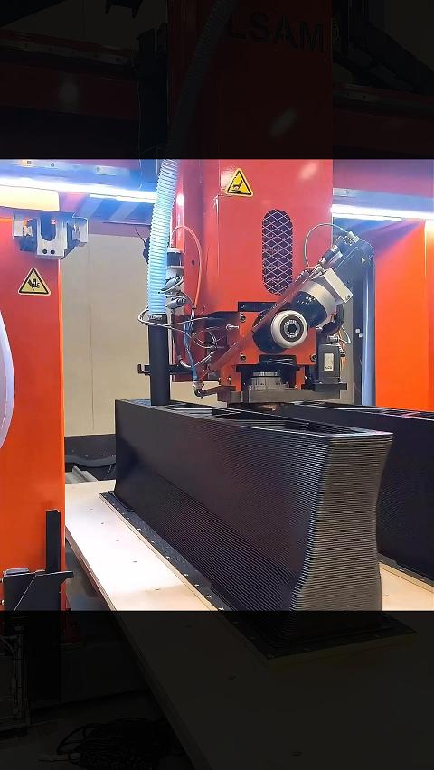 大幅面增材制造系统挤出后置自动压缩轮