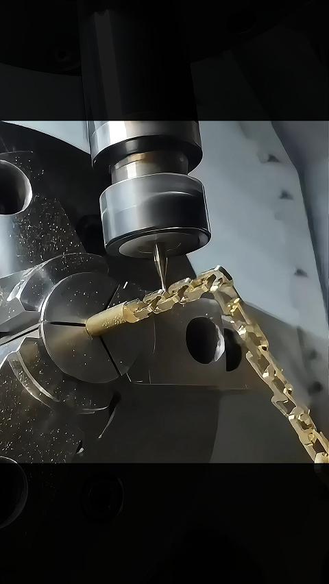 用CNC铣一条无接缝大金链子