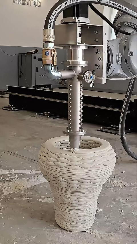 混凝土3D打印户外花盆02