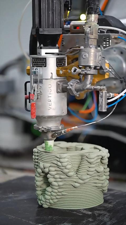 彩色混凝土3D打印装饰建筑应用案例