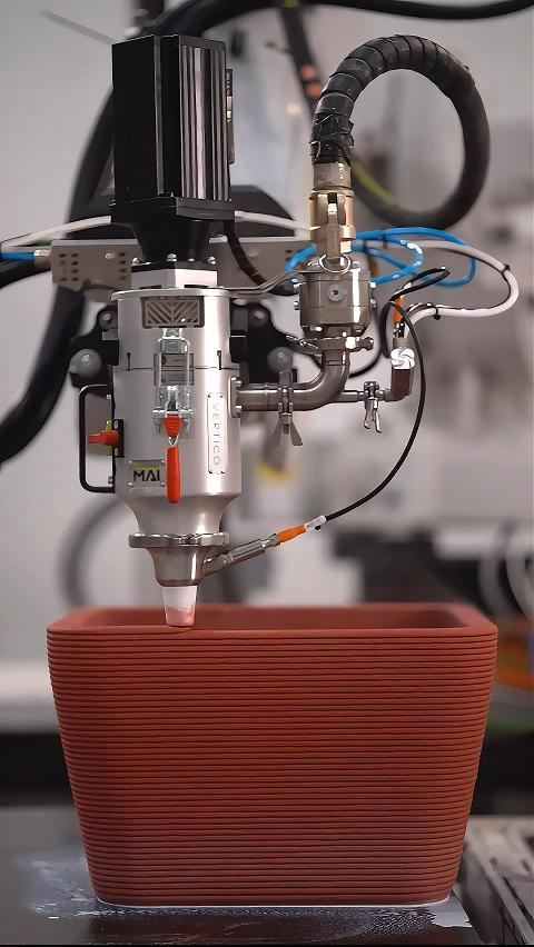 彩色混凝土3D打印花盆