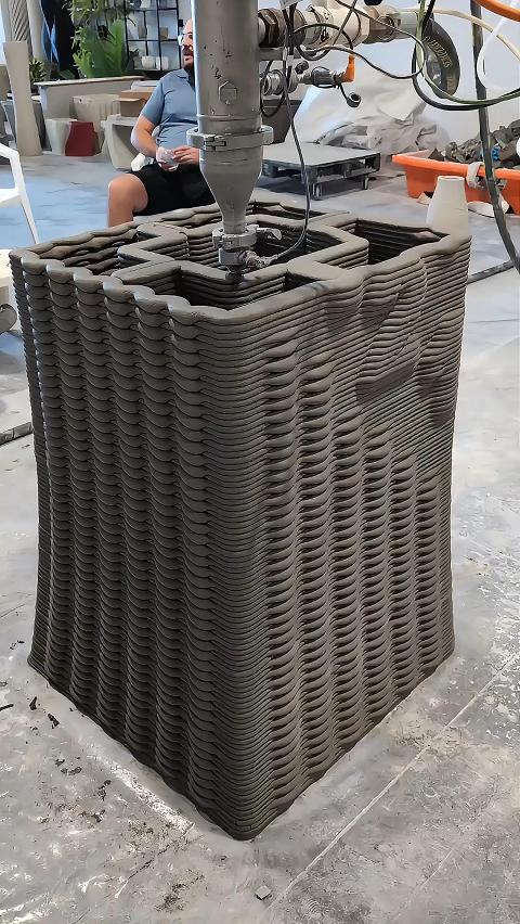 混凝土3D打印装饰门柱：科技与艺术完美融合