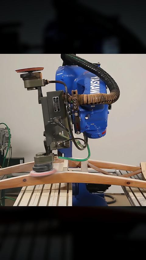 智能力控砂磨机器人 简单高效免编程双工位