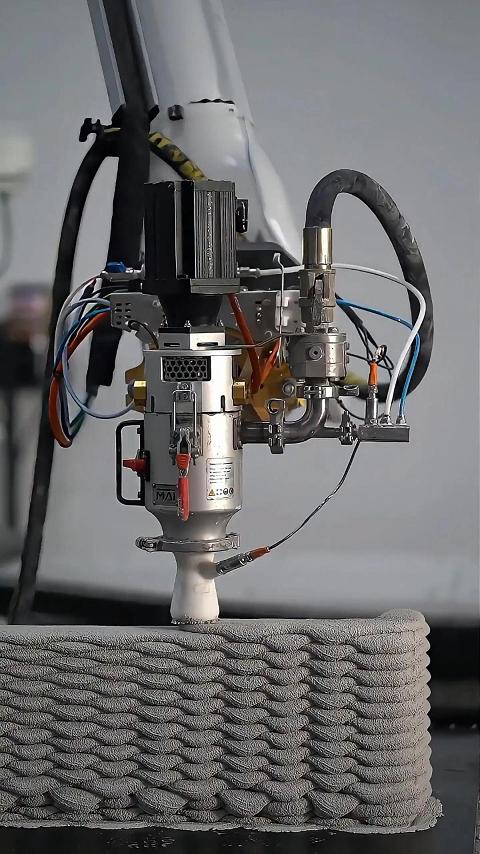 挑战极限！测试大型建筑用喷嘴打印13mm厚，80mm宽的混凝土