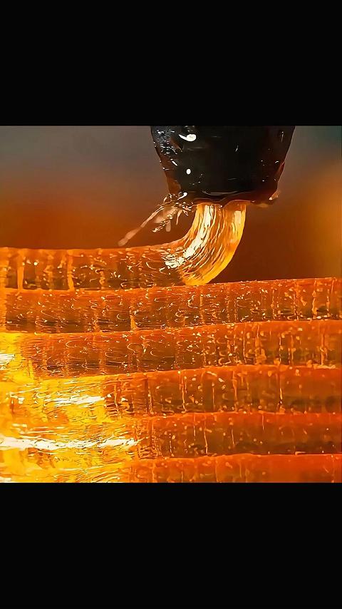 透明橙PETG果冻质感！2mm直径喷嘴无压力堆叠成型